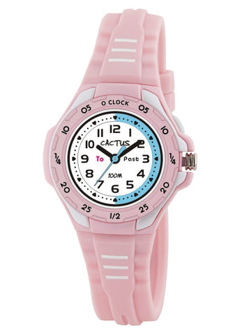 CACTUS ANALOGUE TIME TEACHER MENTOR PINK CAC-116-M05