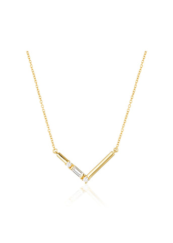 GEORGINI THE LAYERED EDIT TIGA NECKLACE GOLD IP853G