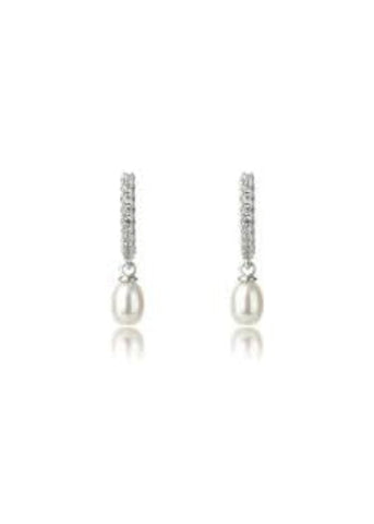 GEORGINI OCEANS BONDI FRESHWATER PEARL SILVER EARRINGS IE1110W
