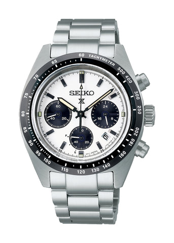 SEIKO PROSPEX SPEEDTIMER SOLAR CHRONOGRAPH 'PANDA' STAINLESS SSC813P