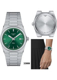TISSOT SWISS PRX T CLASSIC 35MM GREEN DIAL STAINLESS STEEL T137-210-11-081-00