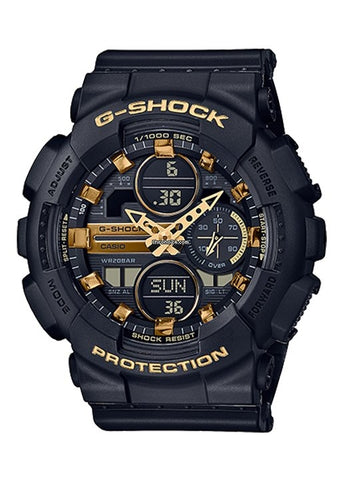 CASIO G-SHOCK WOMANS DUO BLACK & GOLD GMAS140M-1A