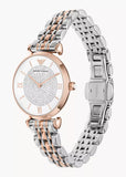 EMPORIO ARMANI GIANNI T-BAR CRYSTAL DIAL ROSE/STAINLESS AR1926