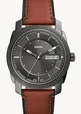 FOSSIL MACHINE GREY DIAL TAN LEATHER BAND FS5900