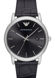 EMPORIO ARMANI LUIGI BLACK DIAL BLACK LEATHER AR2500