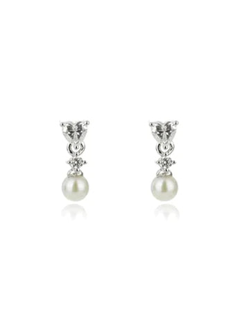 GEORGINI SWEETHEART MINI HEART FRESHWATER PEARL DROPLET IE1160W