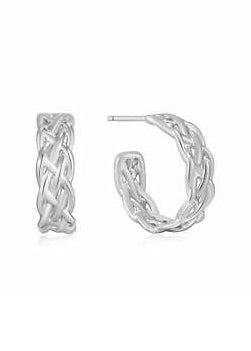 ANIA HAIE ROPES & DREAMS SILVER HOOP EARRINGS E036-05H