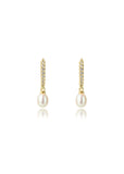 GEORGINI OCEANS BONDI FRESHWATER PEARL GOLD EARRINGS IE1110G