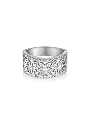 GEORGINI SIGNATURE HISTORY RING SILVER IR512W-8