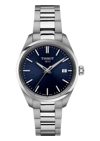 TISSOT SWISS T-CLASSIC PR100 STAINLESS STEEL BLUE DIAL T150-210-11-041-00