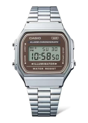 CASIO VINETAGE CLASSIC DIGITAL TRANQUIL URBAN BURGUNDY DIAL A168WA-5A