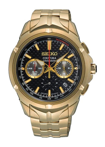 SEIKO COUTURA CHRONOGRAPH GOLD BRACELET SSB438P