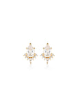 GEORGINI ICONIC BRIDAL PENELOPE EARRING GOLD IE981G