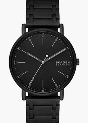 SKAGEN SIGNATUR BLACK DIAL MATT BLACK BRACELET SKW6914