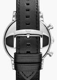 EMPORIO ARMANI LUIGI BLACK DIAL CHRONOGRAPH BLACK LEATHER AR1828