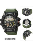 CASIO G-SHOCK MUDMASTER TWIN SENSOR BLACK & GREEN RESIN GG1000-1A3