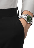 TISSOT SWISS T-CLASSIC PR100 STAINLESS STEEL GREEN DIAL T150-410-11-091-00
