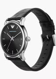 EMPORIO ARMANI LUIGI BLACK DIAL BLACK LEATHER AR2500
