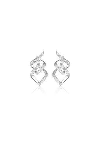 GEORGINI RED CARPET ARIA EARRINGS SILVER IE1084W