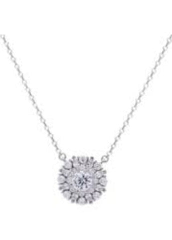 GEORGINI SPRING SORBET BERRY BLOOM PENDANT SILVER NECKLACE IP858W