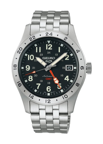 SEIKO 5 SPORTS STYLE FIELD AUTOMATIC G.M.T STAINLESS STEEL SSK023K