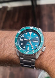 SEIKO 5 SPORTS AUTOMATIC GREEN DIAL STAINLESS STEEL BRACELET SRPD61K