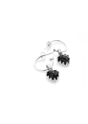 STOLEN GIRLFIRENDS CLUB LOVE ANCHOR ONYX EARRINGS JWL202450