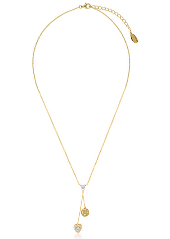 GEORGINI SIGNATURE SEALED WITH A KISS LARIAT GOLD IP880G