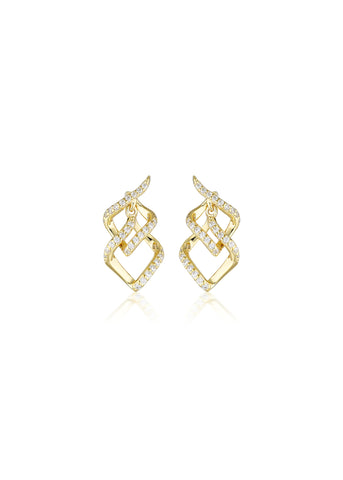 GEORGINI RED CARPET ARIA EARRINGS GOLD IE1084G