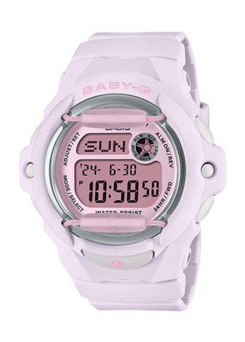 CASIO BABY-G DIGITAL PINK DIAL SOFT PASTEL PINK/PURPLE BAND BG169U-4B