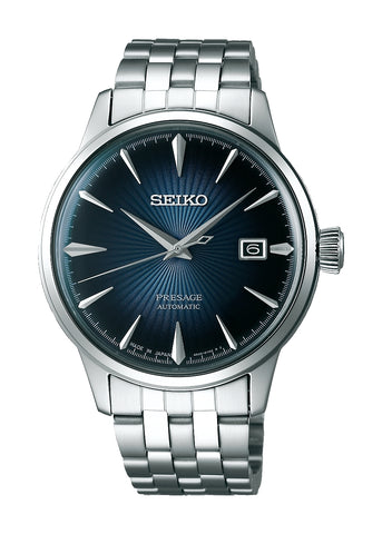 SEIKO PRESAGE AUTOMATIC BLUE DIAL STAINLESS STEEL BRACELET SRPB41J