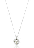 GEORGINI OCEANS TASMAN FRESHWATER PEARL PENDANT SILVER IP897W