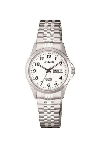 CITIZEN QUARTZ LADIES DAY DATE EXPANDING BRACELET EQ2000-96A