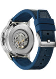 BULOVA MARINE STAR AUTOMATIC BLUE DIAL BLUE LEATHER BAND 96A291