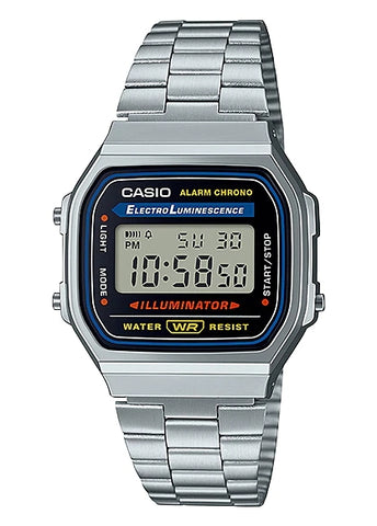 CASIO CLASSIC DIGITAL STAINLESS STEEL A168WA-1W