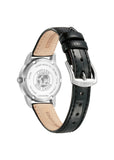 CITIZEN LADIES ECO-DRIVE BLACK LEATHER STRAP EW3260-17A