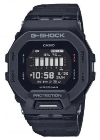 CASIO G-SHOCK G-SQUAD BLUETOOTH BLACK RESIN BAND GBD200-1D