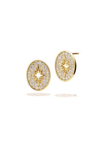 GEORGINI A CHRISTMAS JOURNEY FOLLOW THE STAR EARRINGS GOLD IE1097G