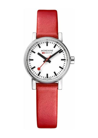 MONDAINE OFFICIAL SWISS RAILWAYS EVO2 PETITE RED LEATHER MSE.26110 LC