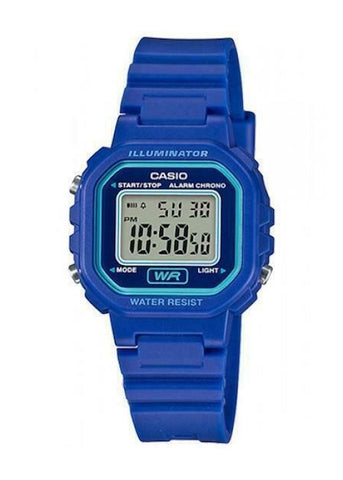 CASIO KIDS DIGITAL WATCH BLUE RESIN BAND LA20WH-2A