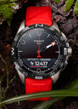 TISSOT SWISS GENTS T-TOUCH CONNECT SOLAR  RED BAND T121-420-47-051-01