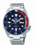 SEIKO 5 SPORTS AUTOMATIC BLUE / RED DIAL STAINLESS STEEL SRPD53K