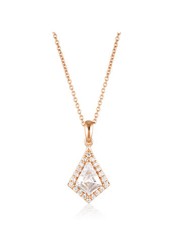 GEORGINI ROCK STAR SHEILD ROSE GOLD PENDANT IP842RG