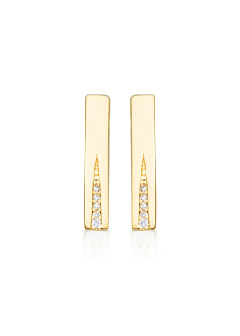GEORGINI THE LAYERED EIDT GILDED EARRINGS GOLD IE1001G