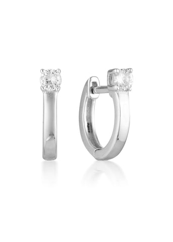 GEORGINI LOVE IS THE AIR SILVER MIA HOOP IE933W