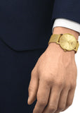 TISSOT SWISS GENTS EVERYTIME CHAMPAGNE DIAL GOLD MESH BAND T143-410-33-021-00