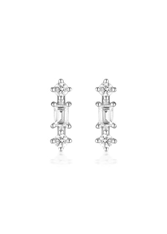 GEORGINI THE LAYERED EDIT TOLU EARRINGS SILVER IE1002W