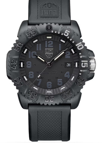 LUMINOX NAVY SEAL FOUNDATION MILITARY DIVE BLACK DIAL & BAND XS.3051 GO NSF