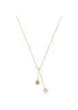 GEORGINI SIGNATURE MEMENTO LARIAT ROSE GOLD NECKLACE IP879RG