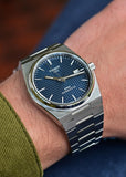 TISSOT SWISS GENTS T CLASSIC PRX POWERMATIC 80 BLUE DIAL T137-407-11-041-00